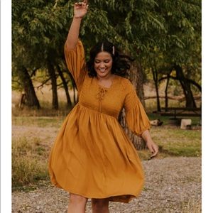 Roolee Mustard Esmerelda Dress